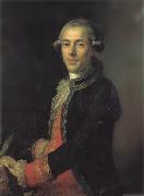 Joaquin Inza Portrait of Tomas de Iriarte oil painting on canvas